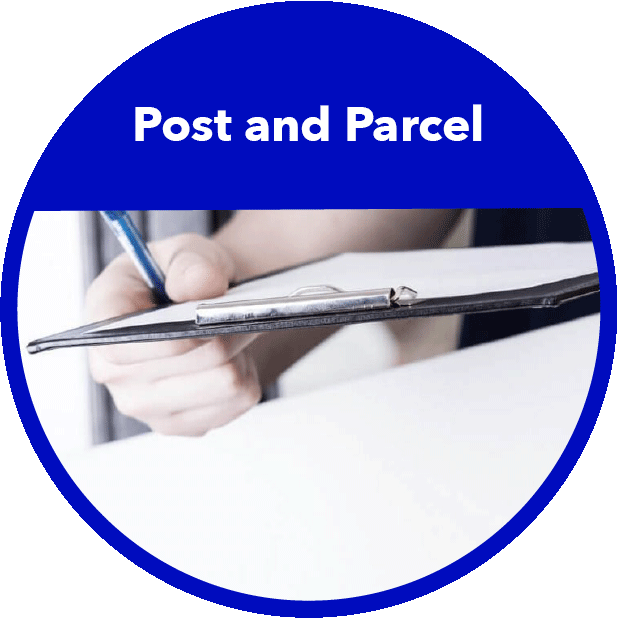 Post und Paket Branchenbild Rund
